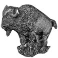 Buffalo Antiqued Lapel Pin